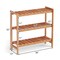 3-Tier Solid Wood Plant Stand Natural Flower Display Shelf Indoor Outdoor Garden Organizer